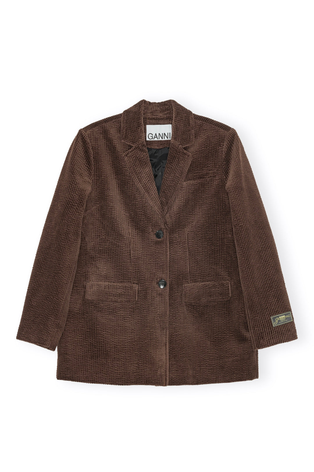Seersucker Corduroy Blazer Chicory Coffee