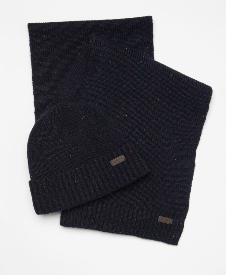 BARBOUR Barbour Geschenkset Beanie & Schal Carlton Fleck - Dale