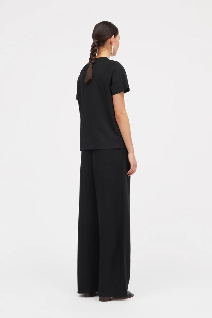 MKDT. (Mark Tan) LAIA COTTON T-SHIRT BLACK - Dale