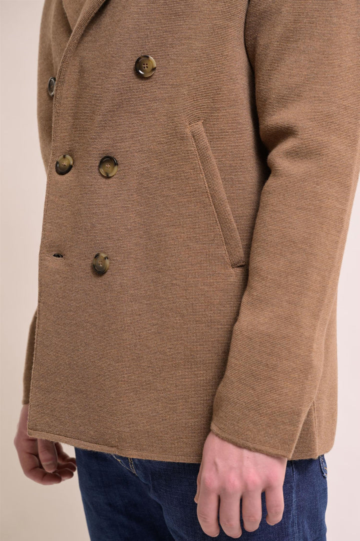 LARDINI Knit Jacket Beige - Dale