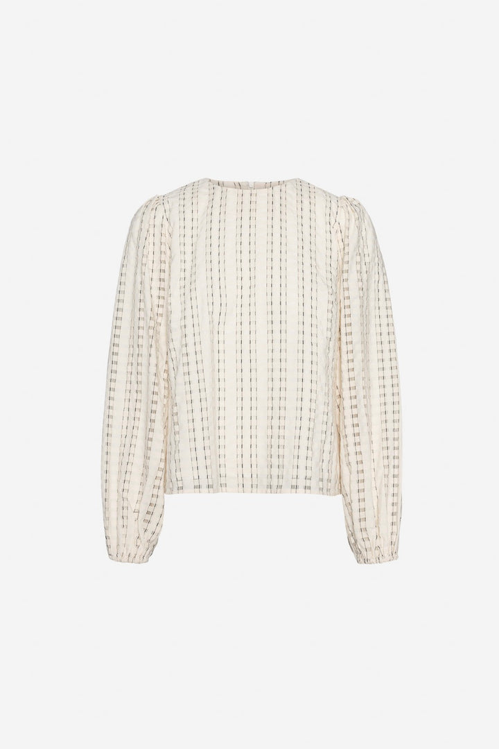 CAMILLA PIHL Rina Blouse Cream Check - Dale