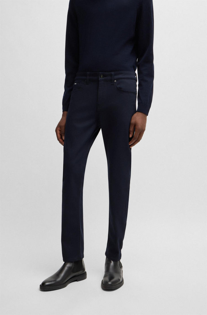 BOSS Delaware Performance Stretch Dark Blue - Dale