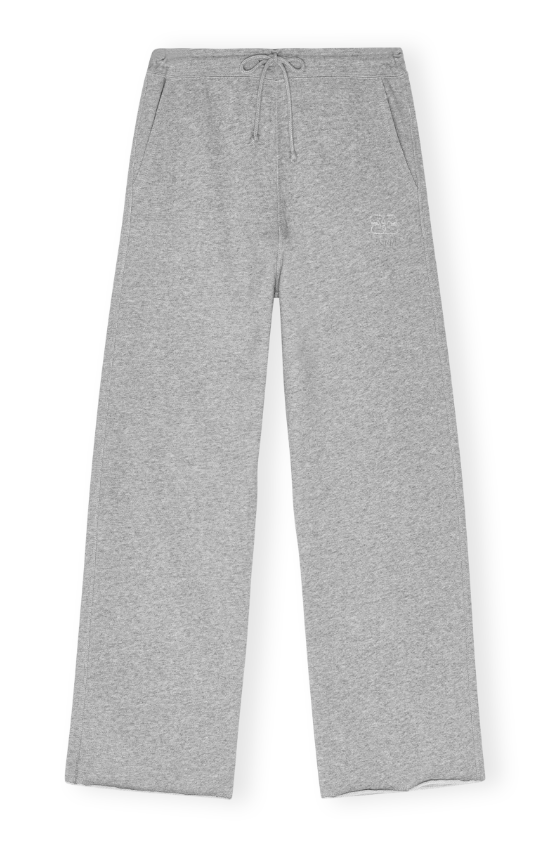 GANNI Light Isoli Wide Leg Pants Paloma Melange - Dale