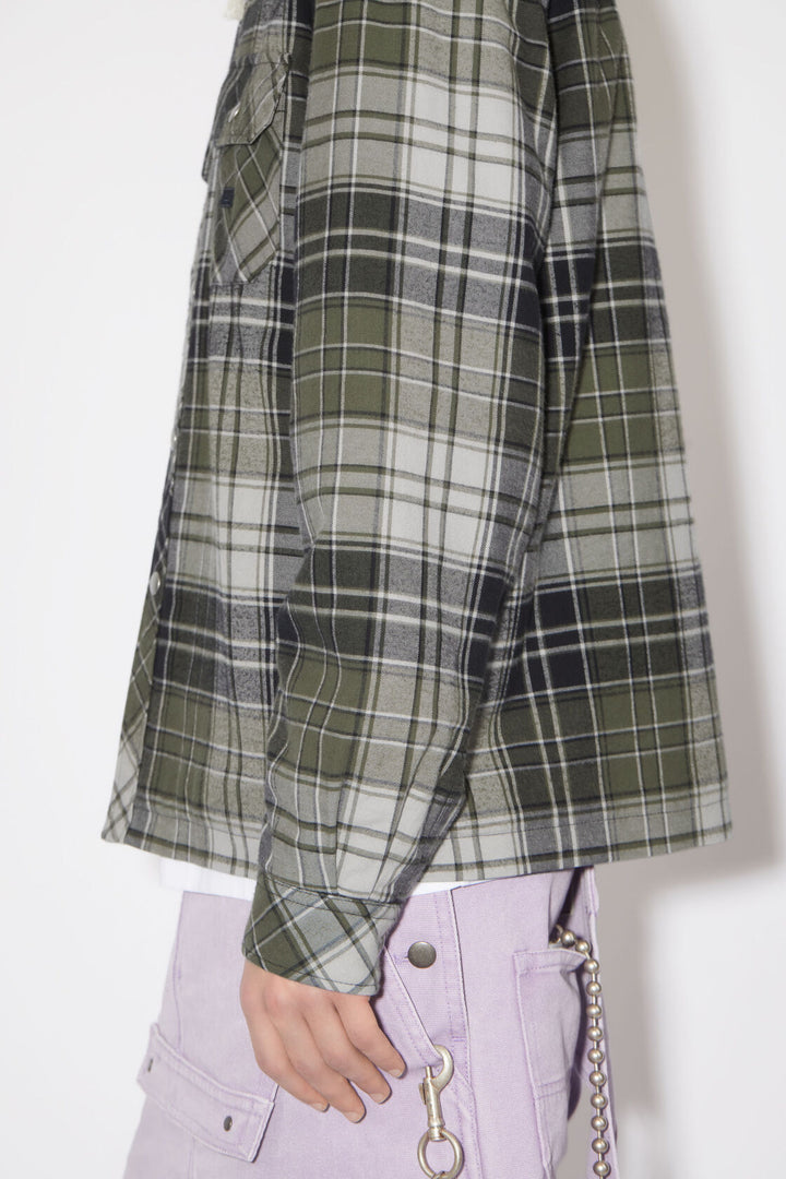 ACNE STUDIOS CHECK HOODED JACKET - Dale