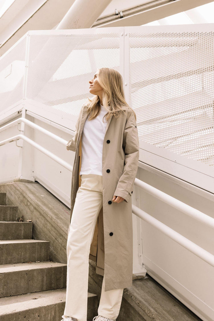 SCANDINAVIAN EDITION Sheer Trenchcoat Khaki - Dale