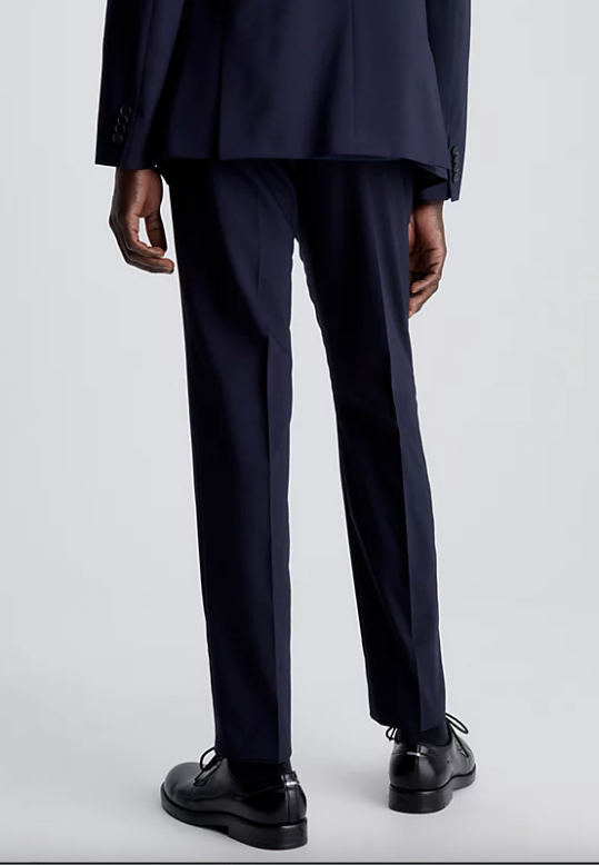 CALVIN KLEIN - STRETCH WOOL SLIM SUIT PANT - Dale