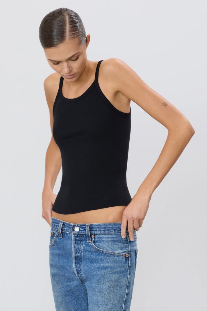 ETERNE Rib Tank Black - Dale