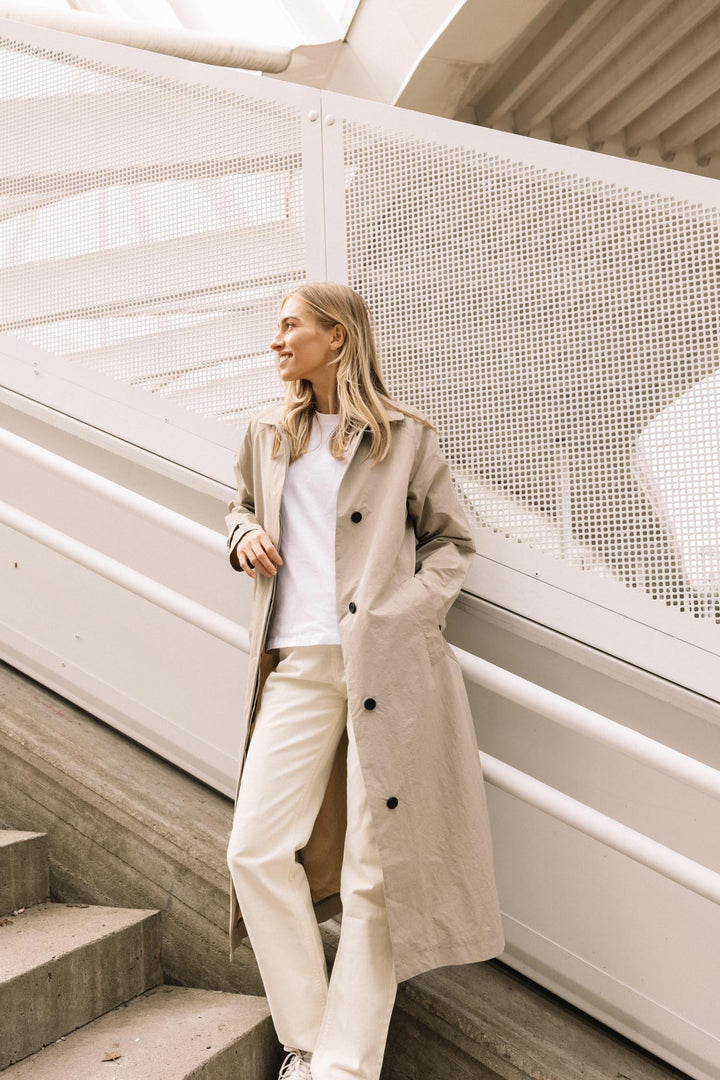 SCANDINAVIAN EDITION Sheer Trenchcoat Khaki - Dale