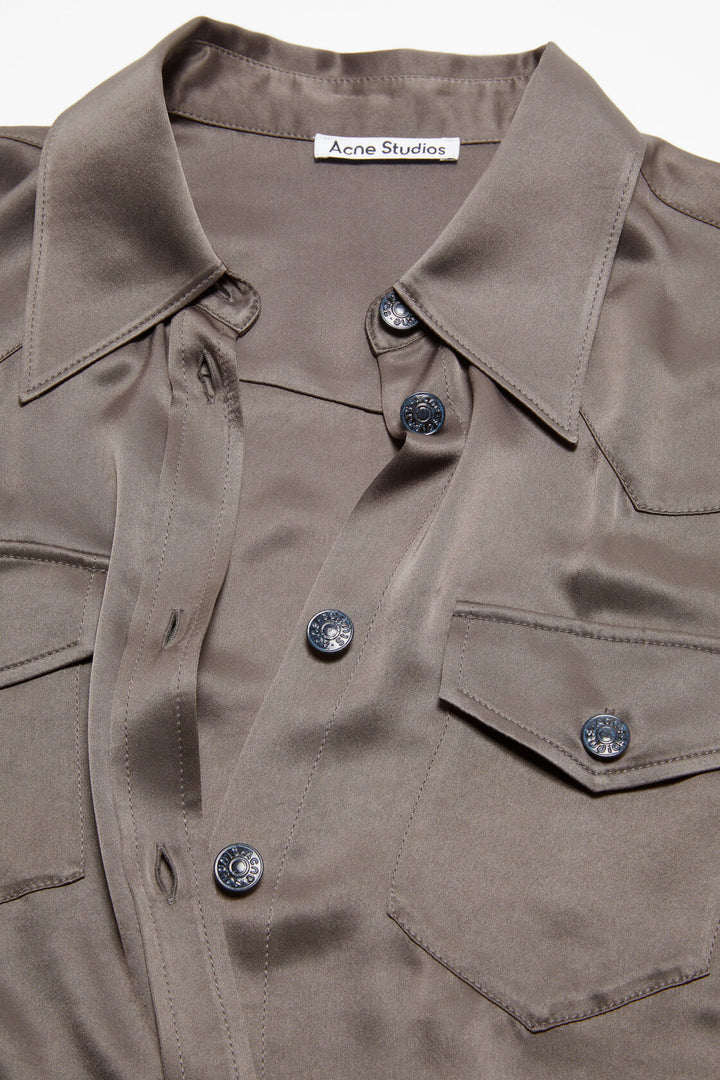 ACNE STUDIOS SATIN BUTTON-UP SHIRT - Dale