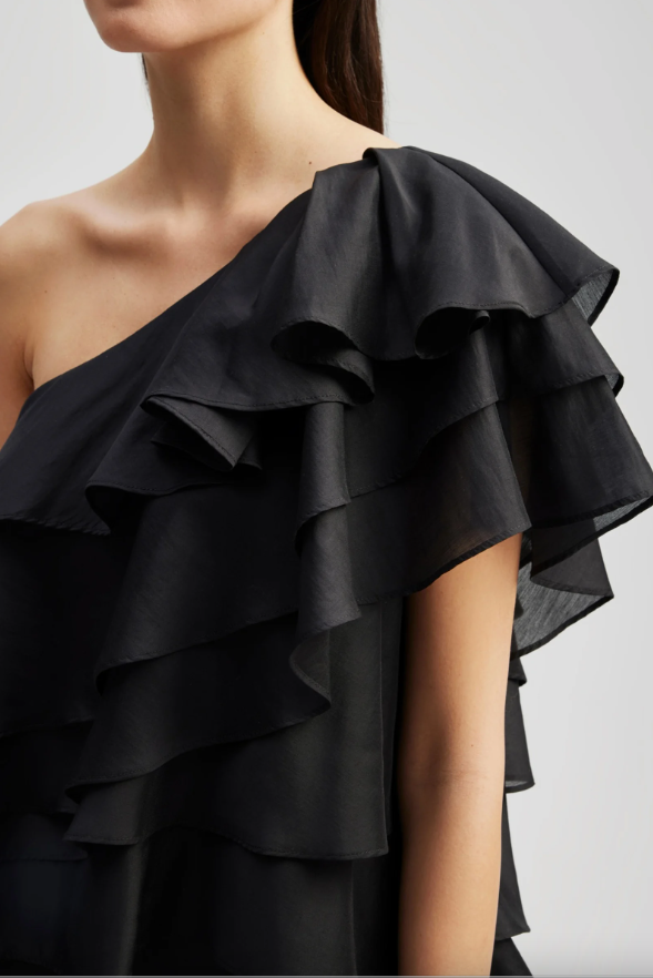 BY MALINA AMIE ONE-SHOULDER MINI DRESS - Dale
