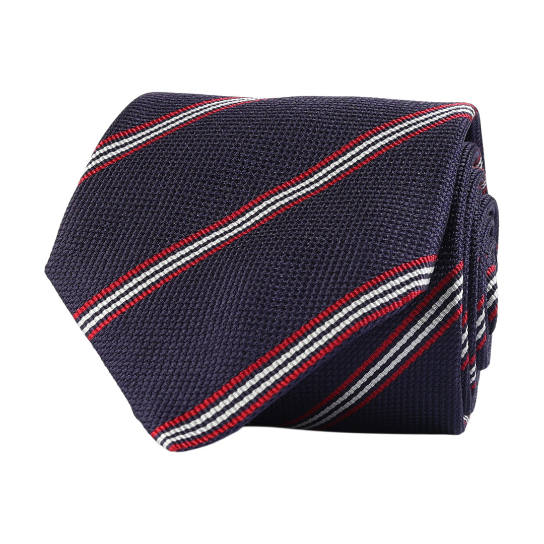 AMANDA CHRISTENSEN CLASSIC STRIPE TIE BLUE - Dale