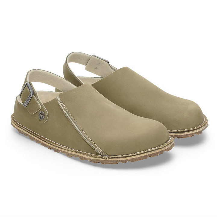BIRKENSTOCK Lutry Premium Nubuck Leather Taupe - Dale