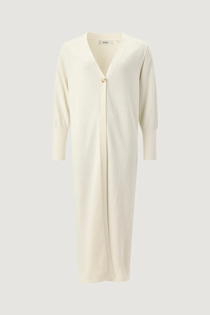 AVORA Cashmere Blend Long Cardigan Offwhite - Dale