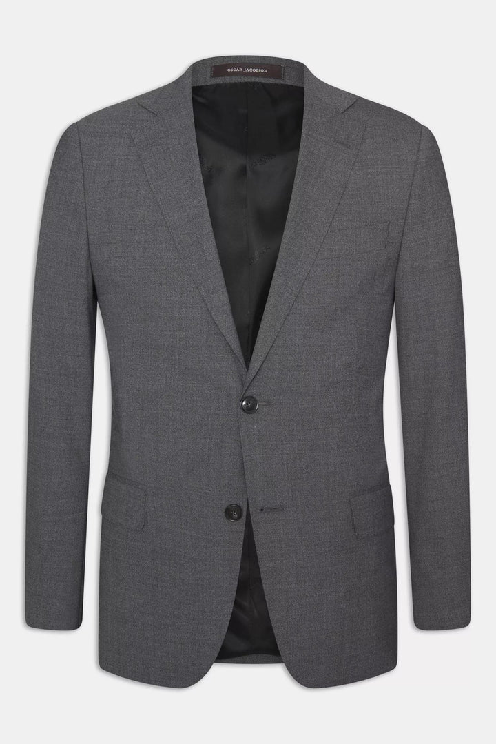 OSCAR JACOBSON Edmund Blazer Suede Grey - Dale