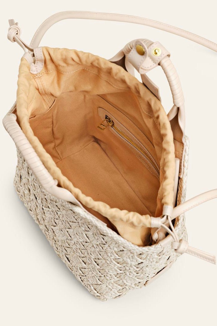 CALA & JADE Misu Shoulder Bag Vanilla Raffia - Dale
