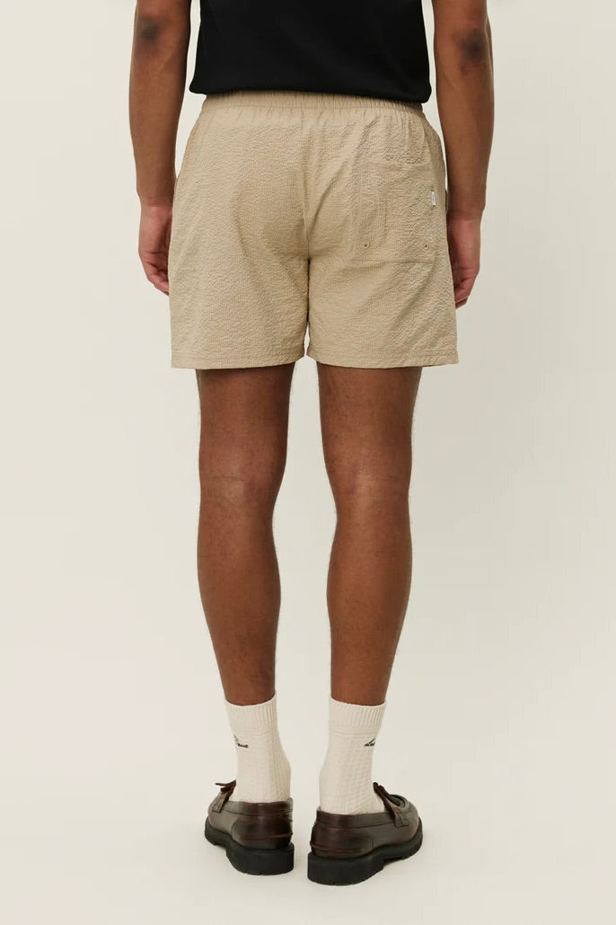 LES DEUX Stan Seerseucker Swim Shorts Irish Cream - Dale