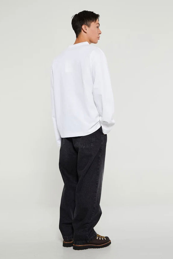 ACNE STUDIOS Long Sleeve T-Shirt with Print Optic White - Dale