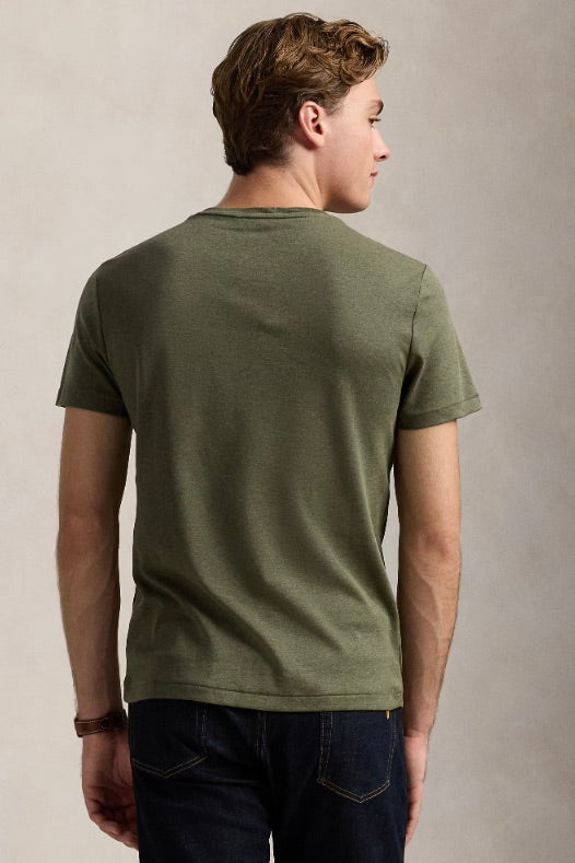 POLO RALPH LAUREN Custom Slim Fit Soft Cotton T-Shirt Service Green Heather - Dale