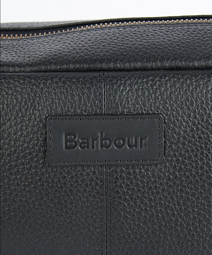 BARBOUR High Leather Washbag Black - Dale