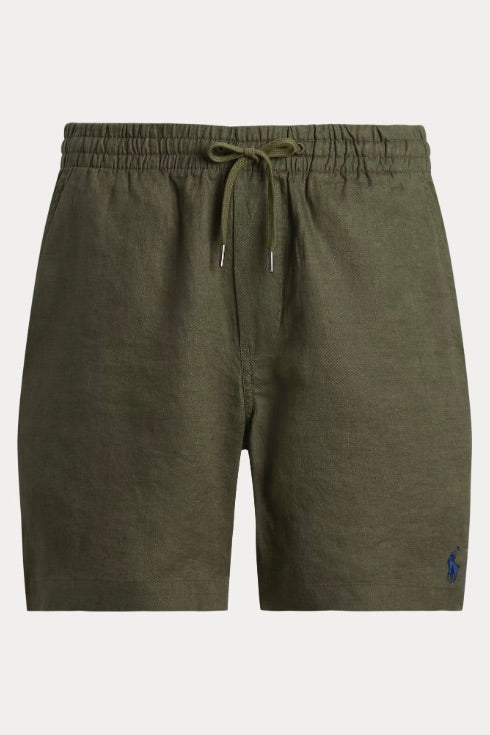 POLO RALPH LAUREN Polo Prepster Linen Short New Olive - Dale