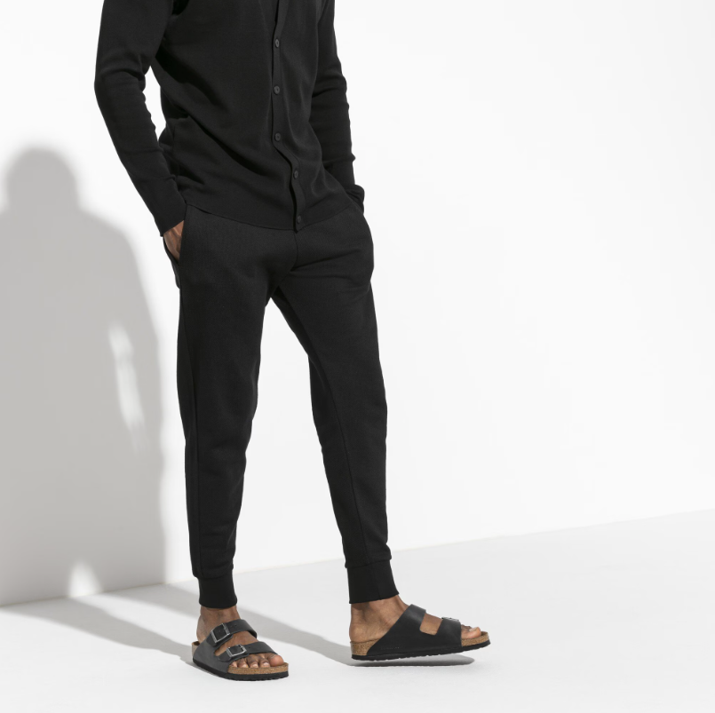 BIRKENSTOCK Arizona Soft Footbed Oiled Black Leather Herre - Dale