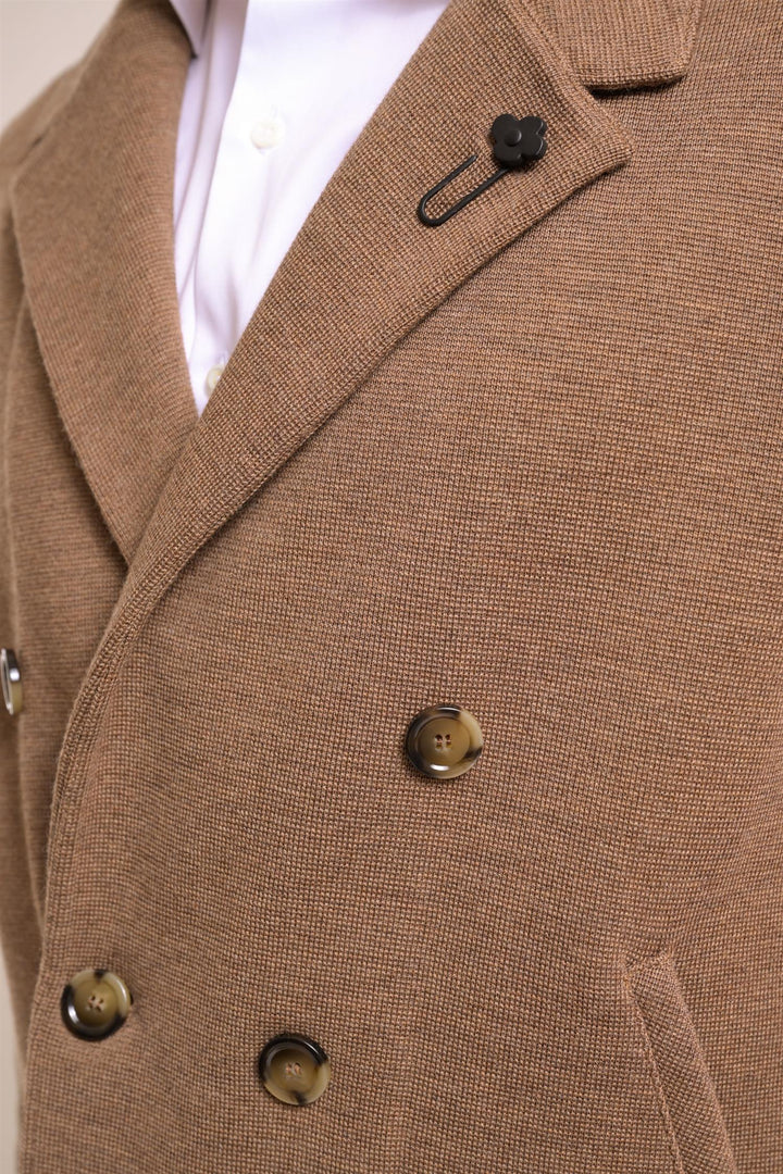LARDINI Knit Jacket Beige - Dale