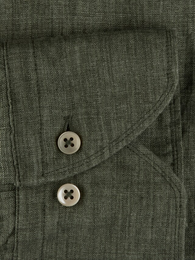 STENSTRÖMS Fitted Body Linen Olive Green - Dale