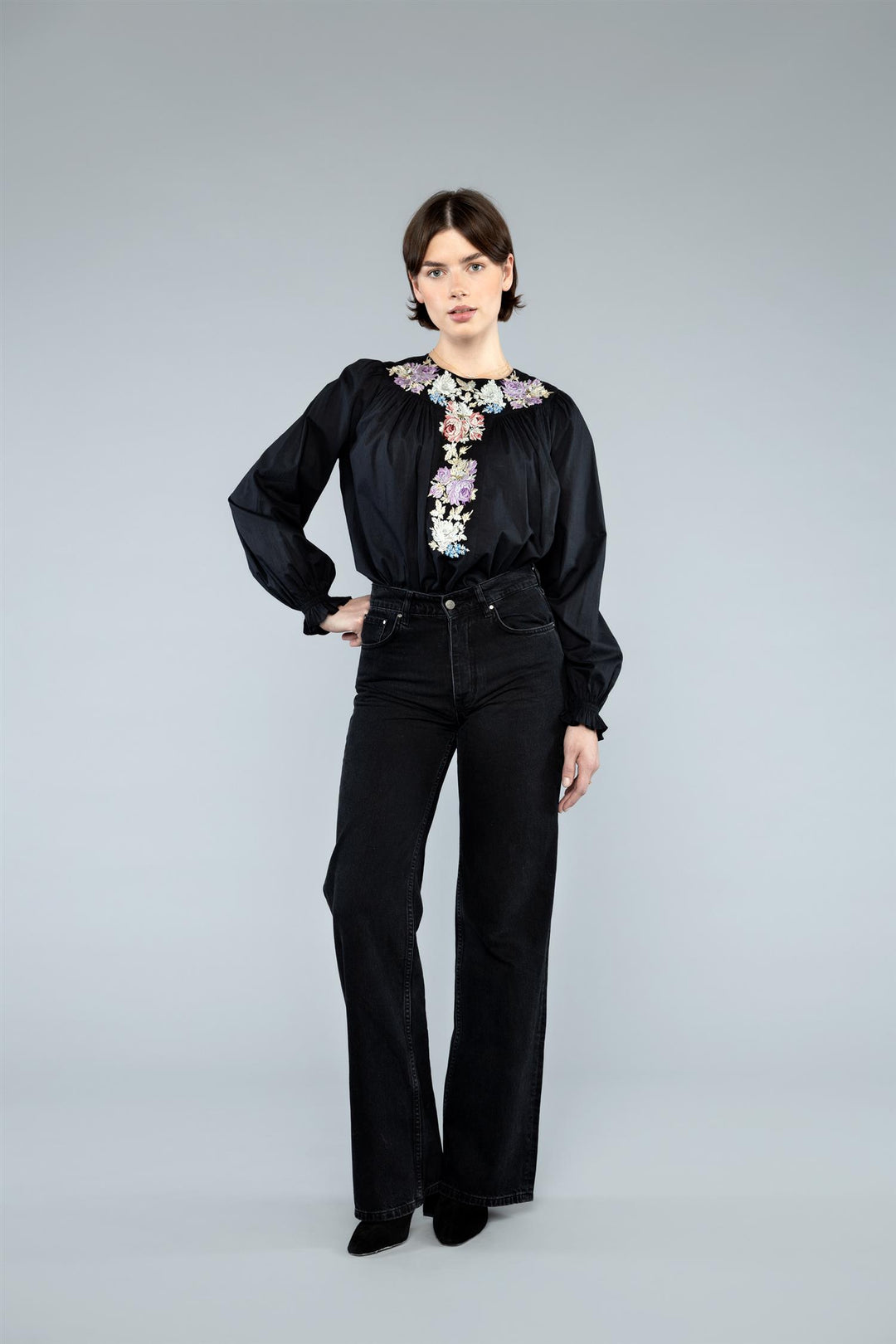 PIA TJELTA Oda Blouse Black - Dale