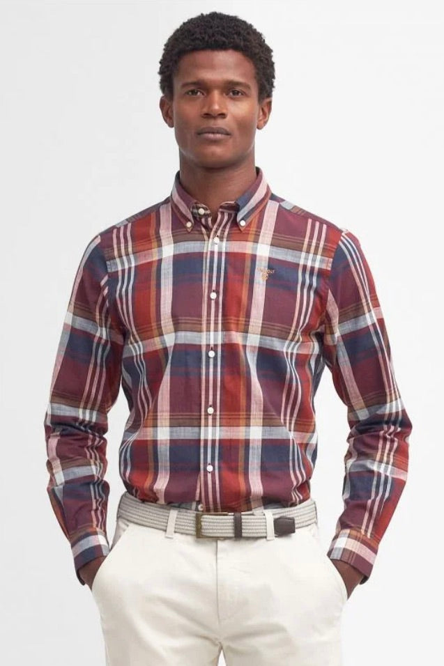 BARBOUR Kidd Tailored Fit Red Dale - Main Image