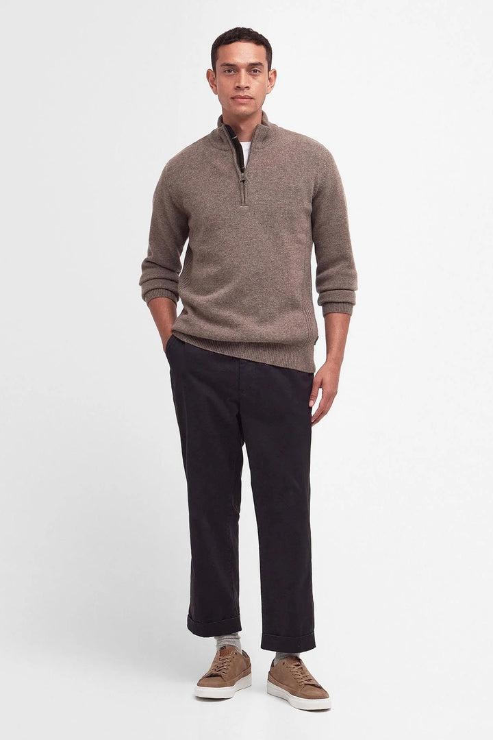 BARBOUR Holden Half Zip Military Marl - Dale
