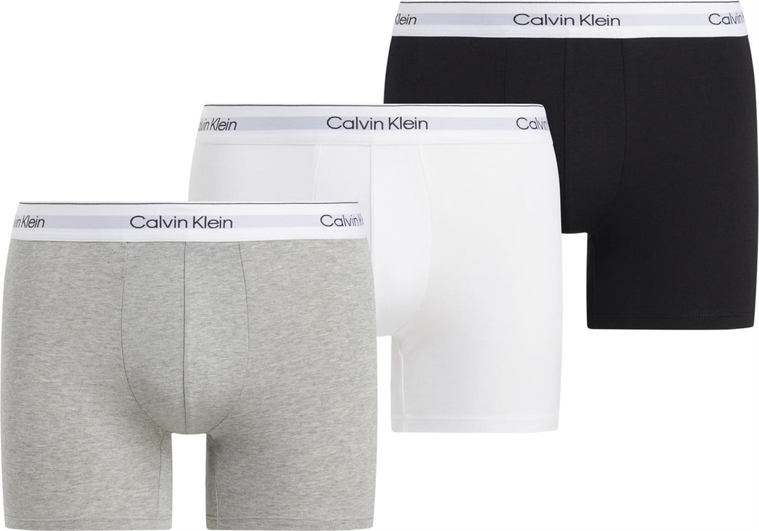 CALVIN KLEIN UNDERWEAR BOXER BRIEF 3PK Grey White Black - Dale
