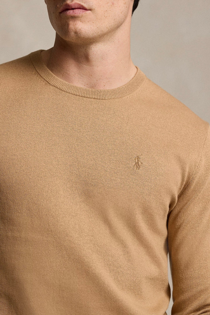 POLO RALPH LAUREN Cotton-Cashmere Crewneck Jumper Tan - Dale