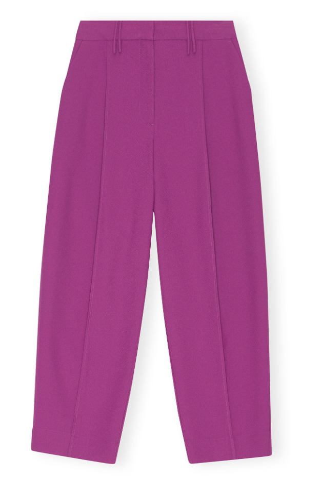 GANNI Summer Suiting Relaxed Pleated Pants - Dale
