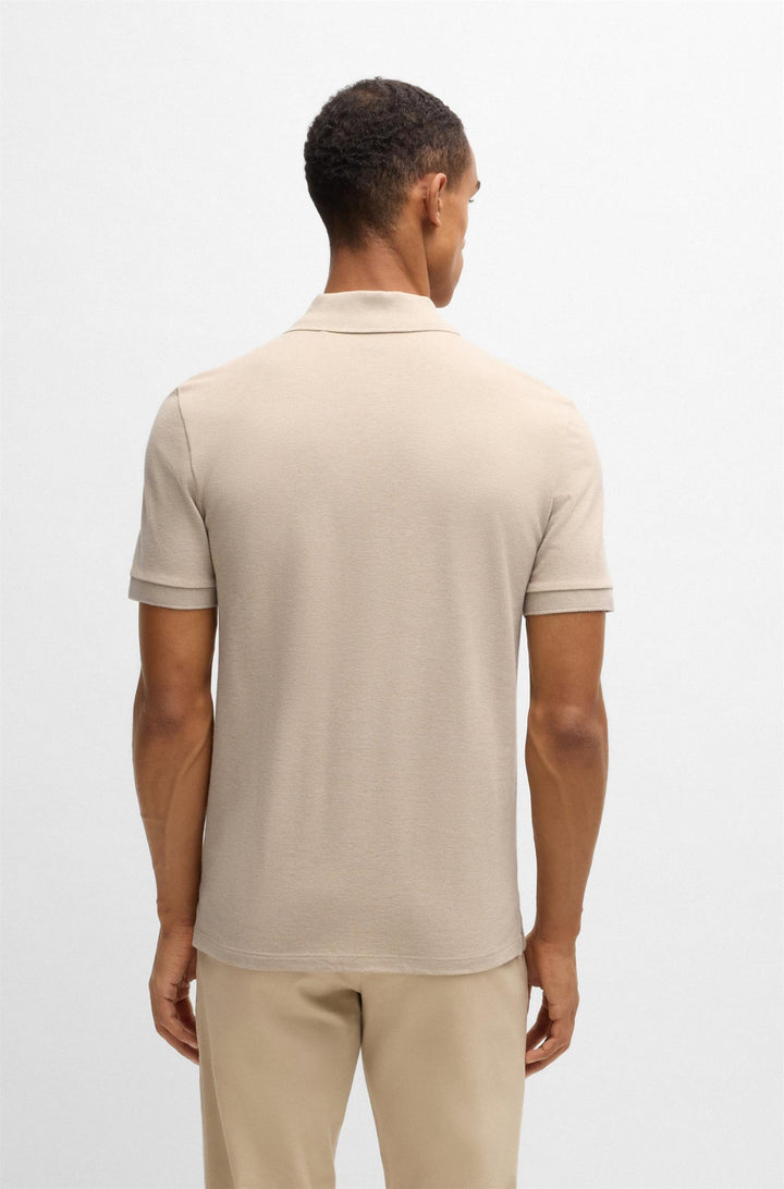 BOSS Pallas Pique Open White - Dale