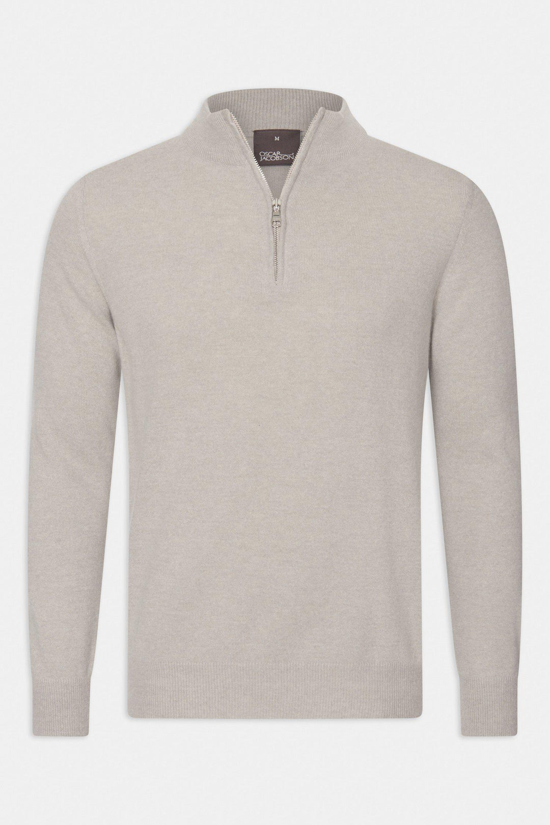 OSCAR JACOBSON Patton Half Zip Brick Beige - Dale