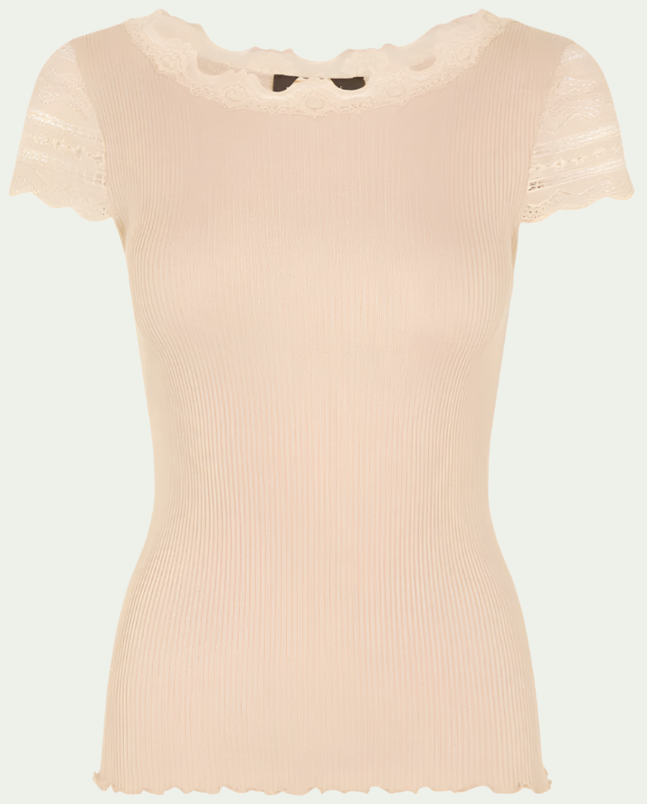 ROSEMUNDE Benita silk t-shirt Cacao - Dale
