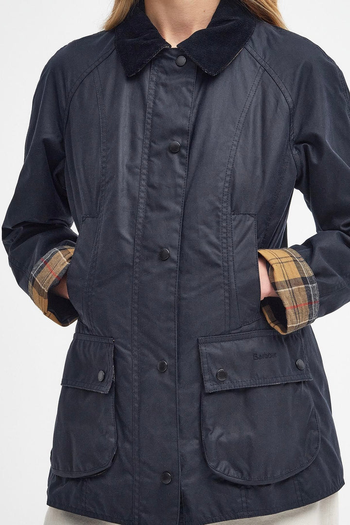 BARBOUR Beadnell Wax Jacket Navy - Dale