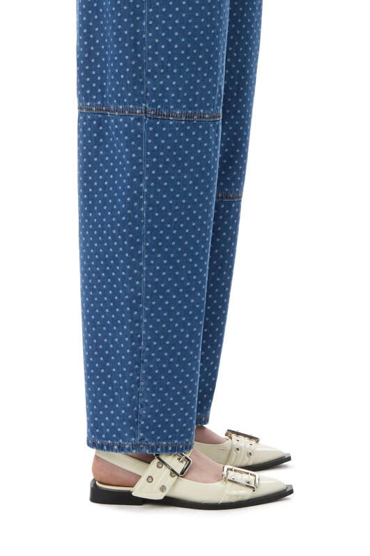 GANNI Feminine Buckle Ballerina Naplack Egret - Dale