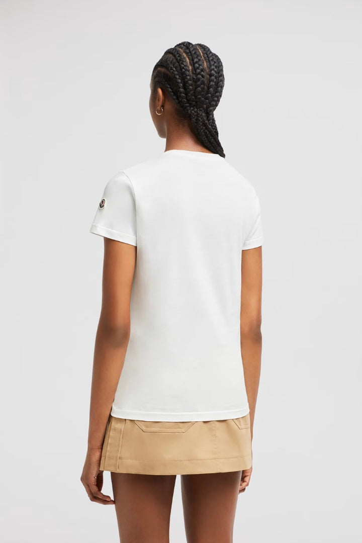 MONCLER Logo Patch Cotton Jersey T-Shirt - Dale