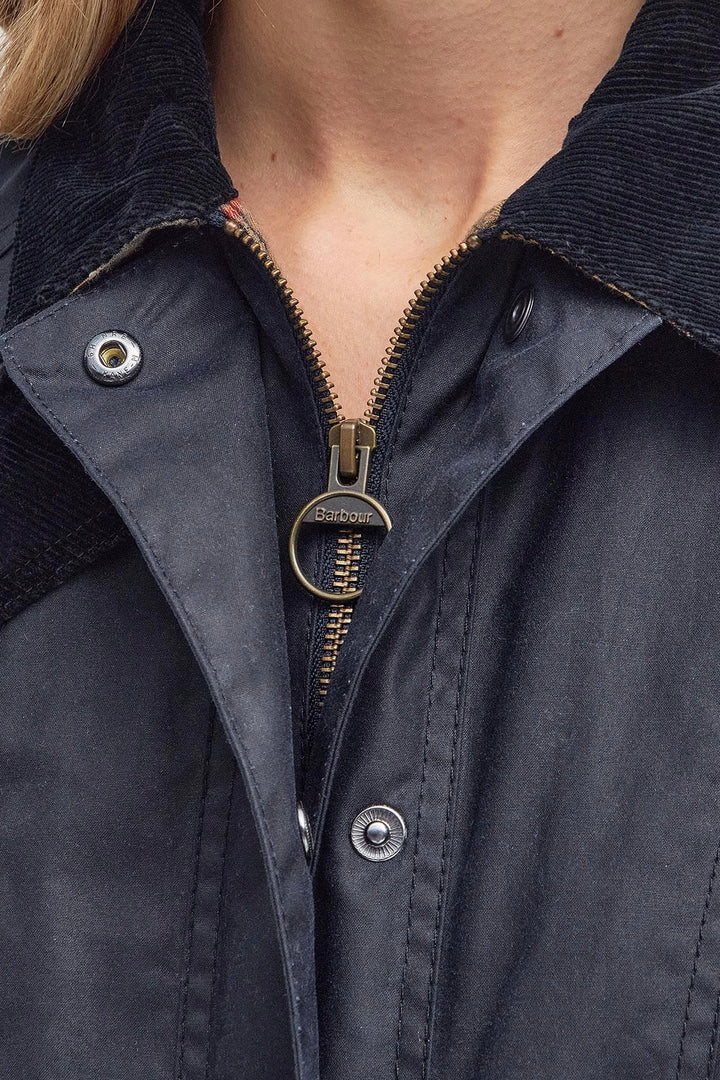 BARBOUR Beadnell Wax Jacket Navy - Dale