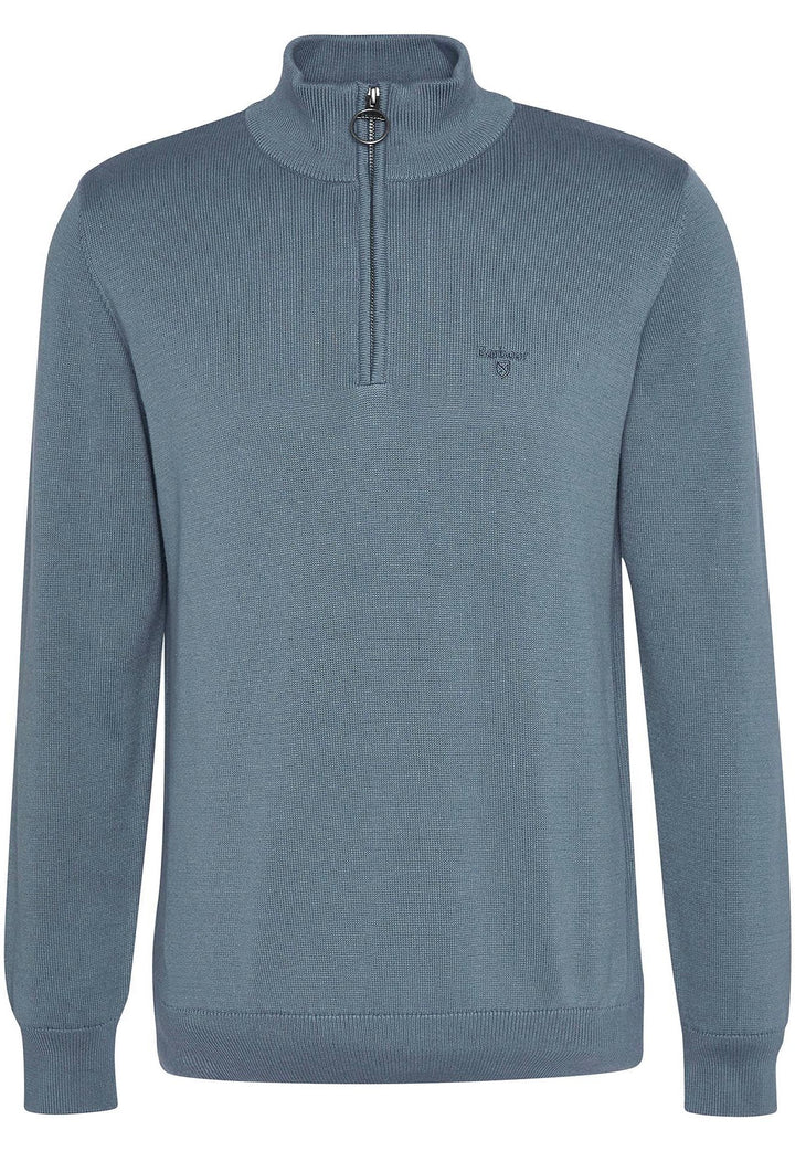 BARBOUR Cotton Half-Zip Vintage Teal - Dale