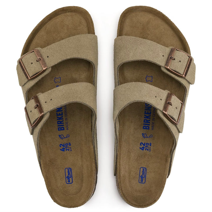 BIRKENSTOCK Arizona Soft Footbed Suede Leather Herre - Dale