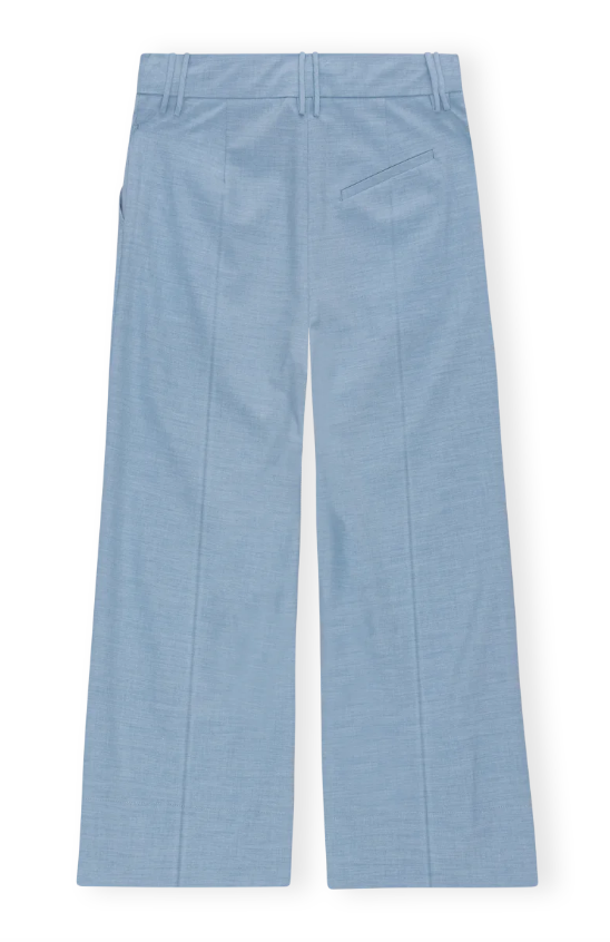 GANNI Drapey Melange cropped pants - Dale