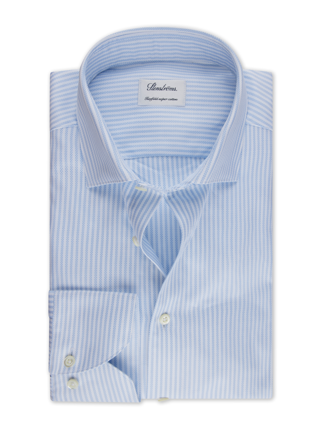 STENSTRÖMS Fitted Body Light Blue Stripe - Dale