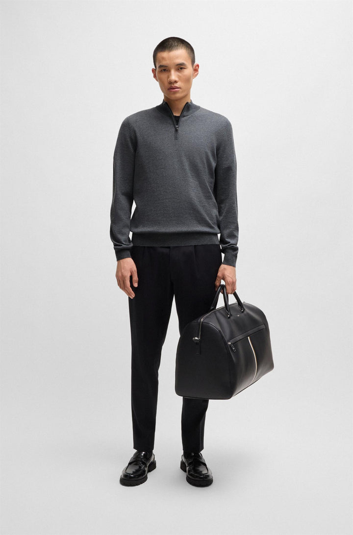 BOSS Ebenji Half Zip Medium Grey - Dale