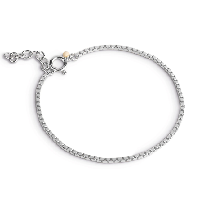 ENAMEL Box Chain Bracelet Silver - Dale