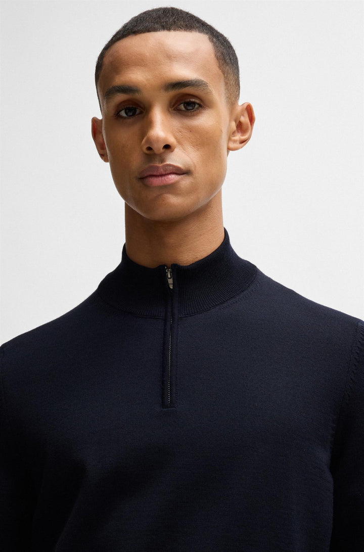 BOSS Ebenji Half Zip Dark Blue - Dale