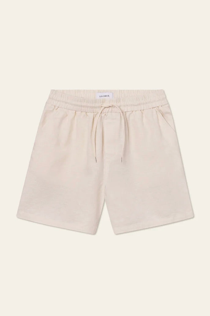 LES DEUX Otto Linen Shorts Ivory - Dale