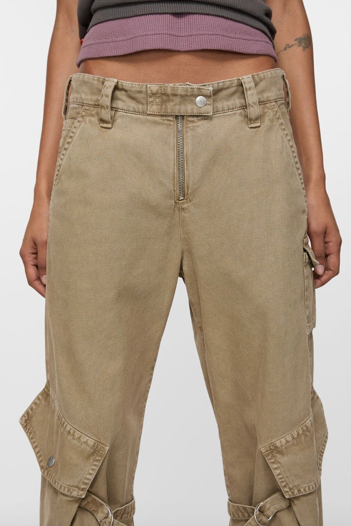 ACNE STUDIOS Cargo Trousers Washed Beige - Dale