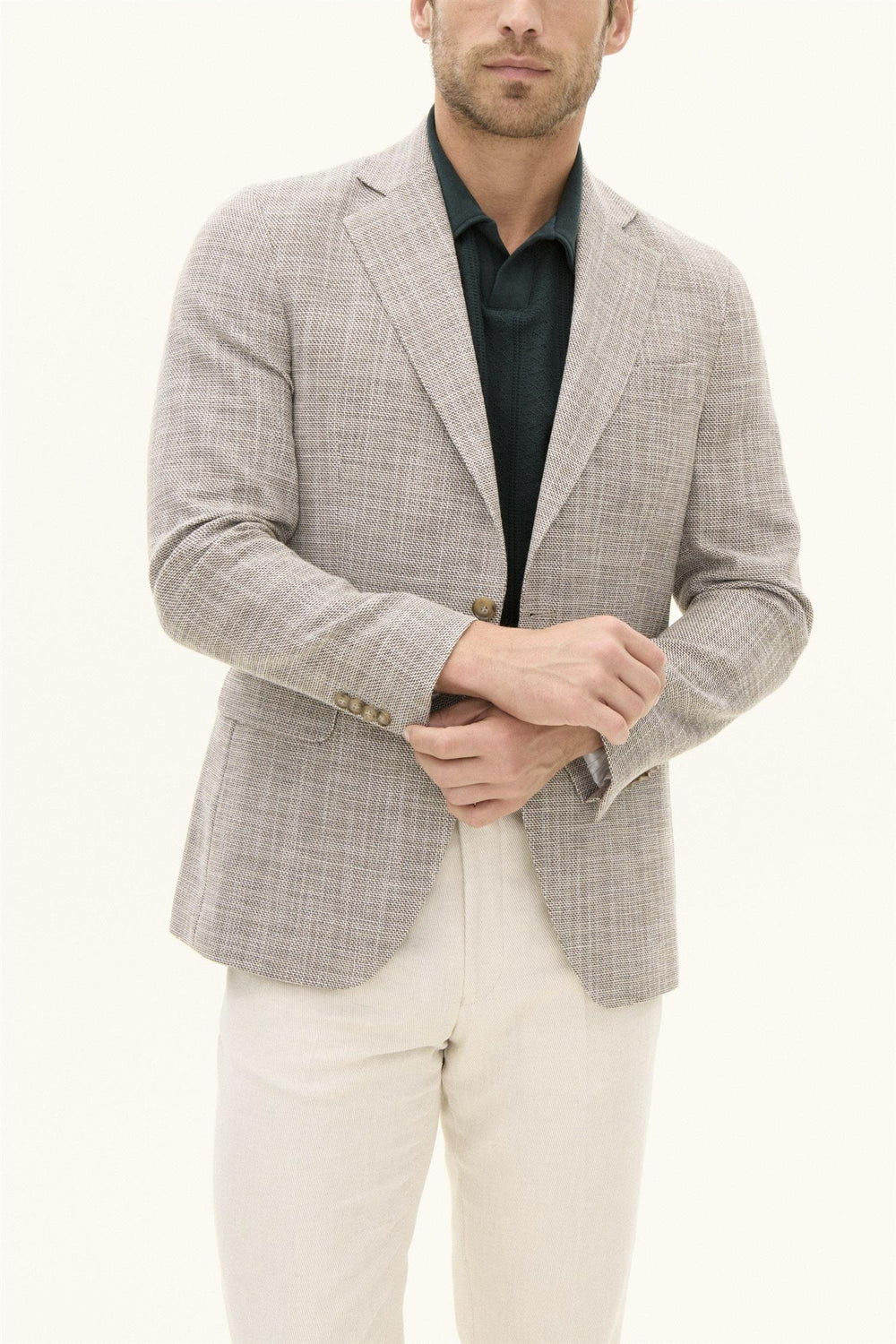 OSCAR JACOBSON Fogerty Blazer Almond Beige - Dale